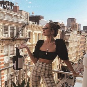 NWT Are You Am I Sappha Eyelet Top - Small